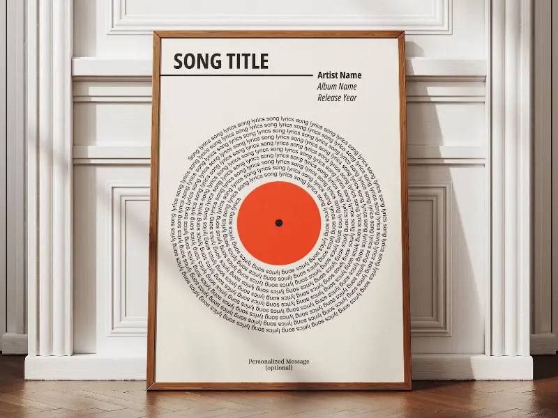 Personalized Lyric Print