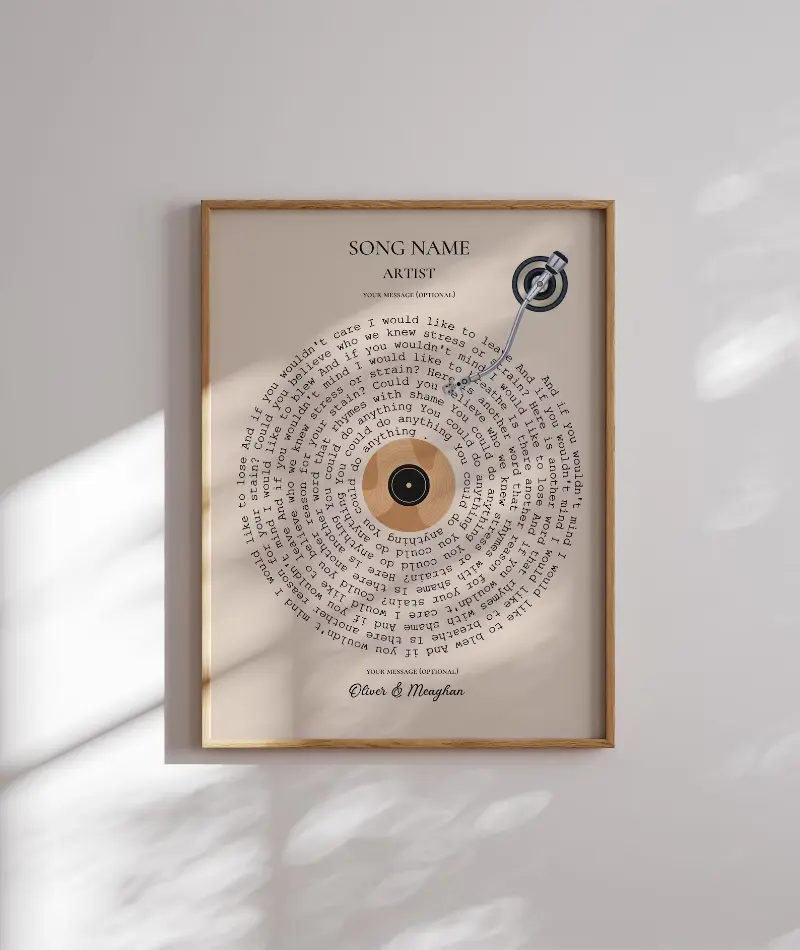Personalised Vinyl Record Gift