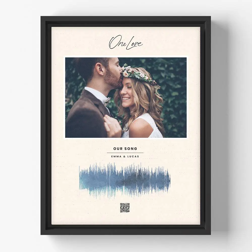 Template poster di testi musicali su canvas ricordo musicale