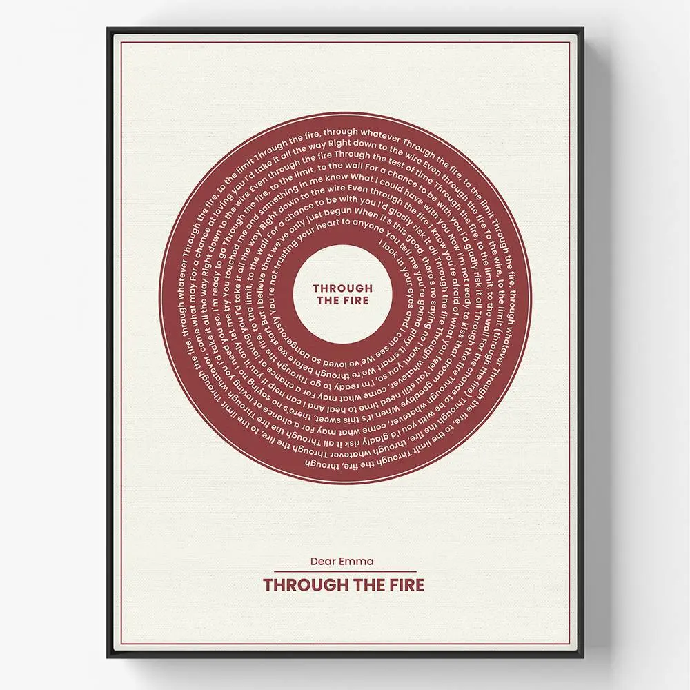 Template per poster di testi musicali edizione extra large Ricordi retro