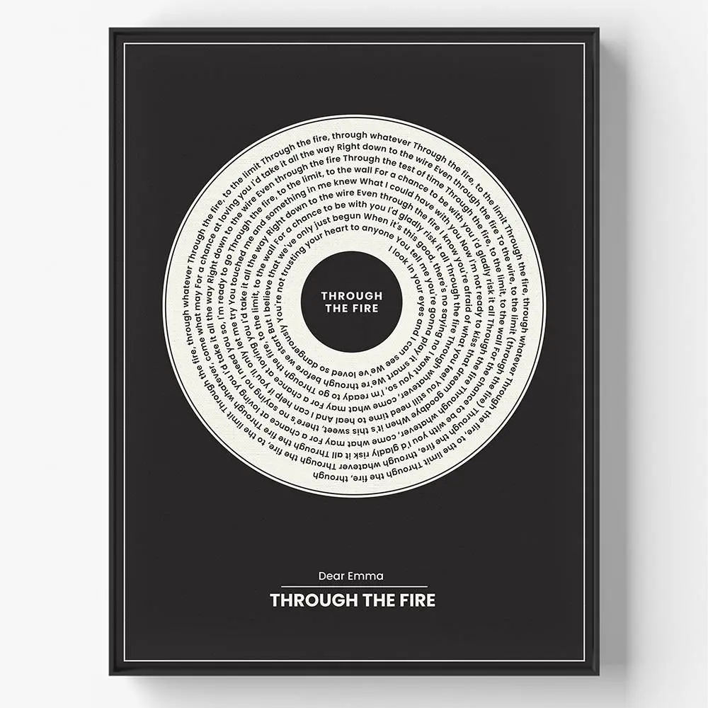 Template per poster di testi musicali edizione extra large Traccia senza tempo